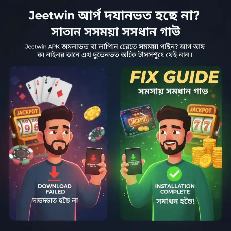 Jeetwin অ্যাপ ডাউনলোড সমস্যার সমাধান